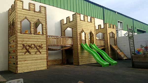 Wooden Castle Climbing Frame