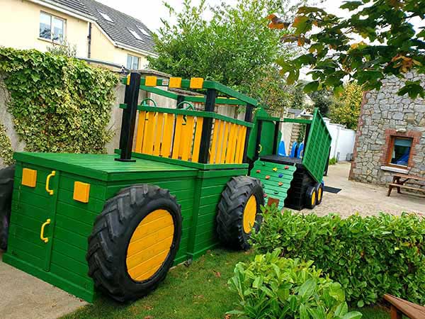 John Deere Tractor And Tipping Trailer