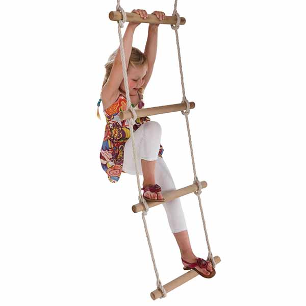 Rope Ladder with 4 Wooden Rungs
