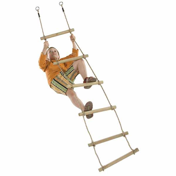 Rope Ladder with 5 Wooden Rungs