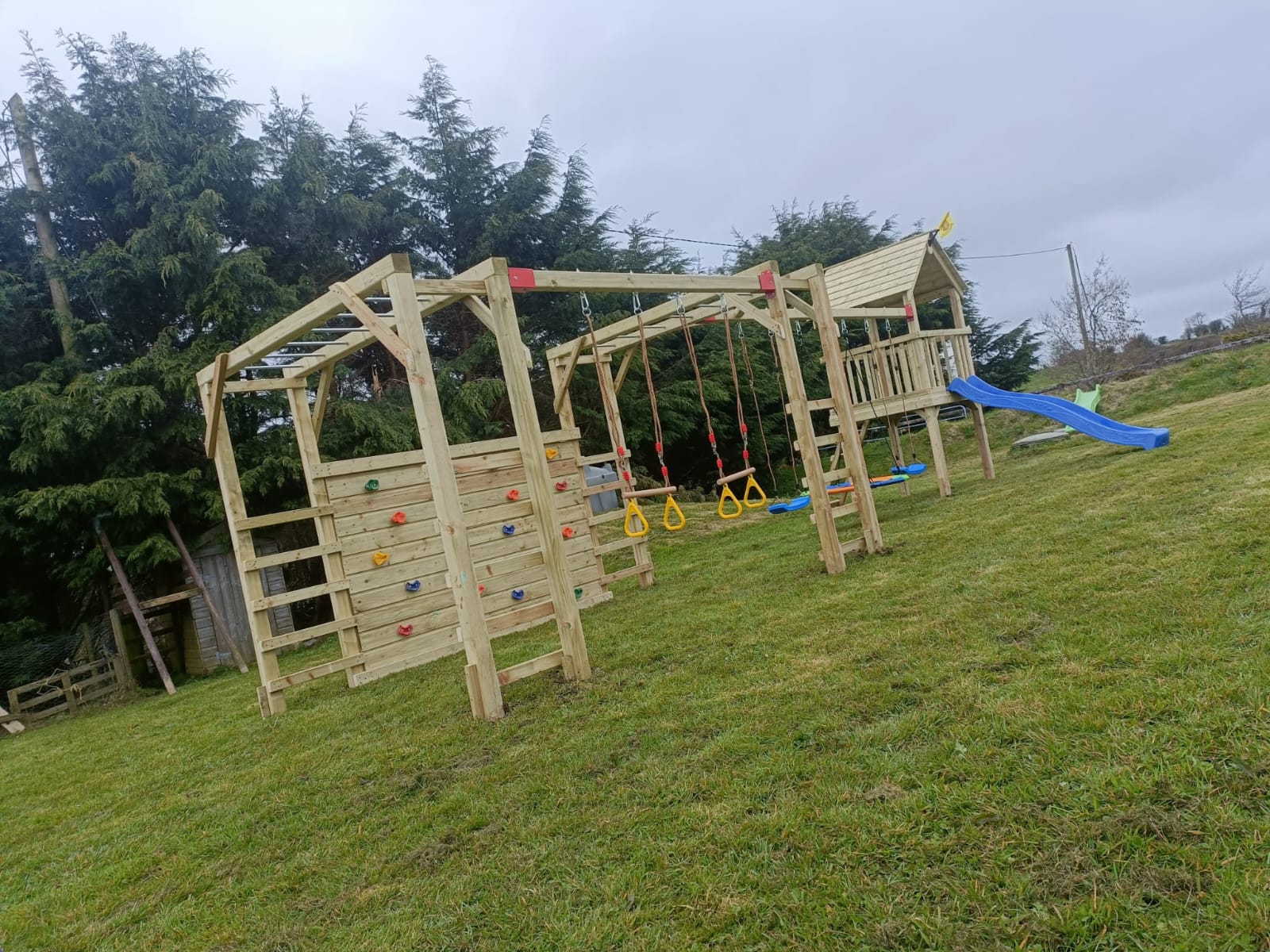 Garden Gym Frame Connected to Cubby Tower - Best Value - Image 15