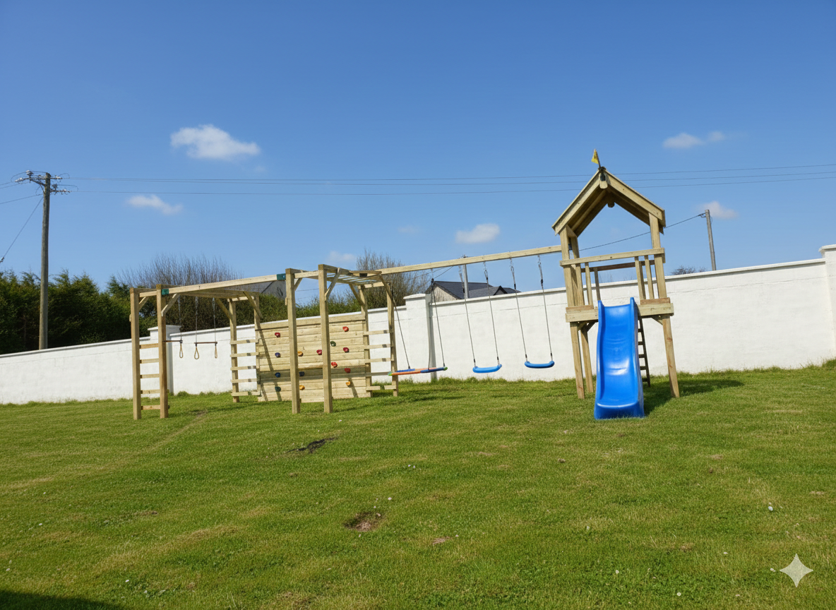 Garden Gym Frame Connected to Cubby Tower - Best Value - Image 17