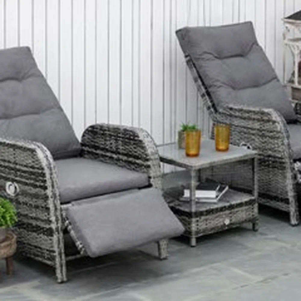 Almara 3 Piece - Table With 2 Reclining Chairs