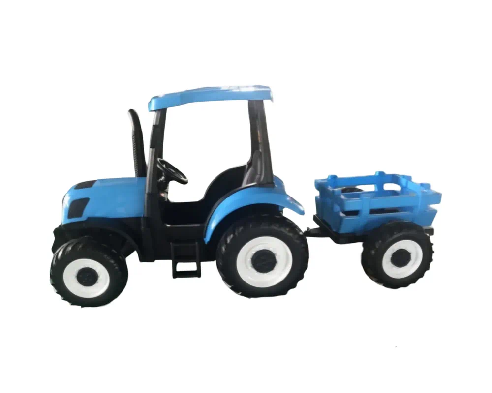 Blue Trailer and Hitch for T7 New Holland Tractor - Image 4