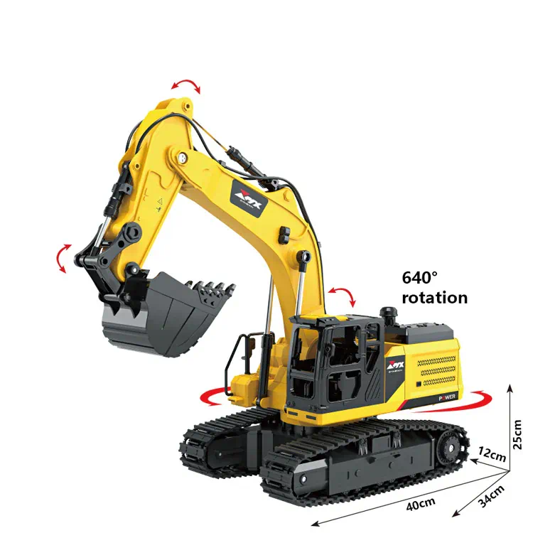 ZMX Engineering Excavator Construction Toy with Remote Control - Image 10