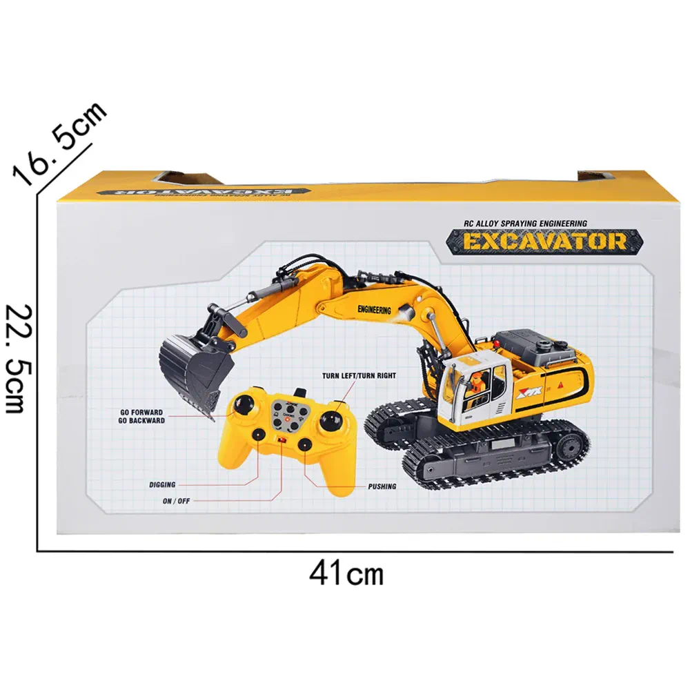 ZMX Engineering Excavator Construction Toy with Remote Control - Image 2
