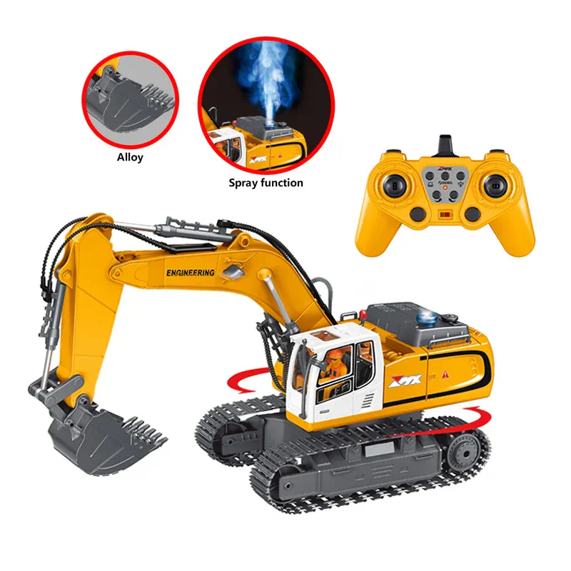 ZMX Engineering Excavator Construction Toy with Remote Control - Image 3