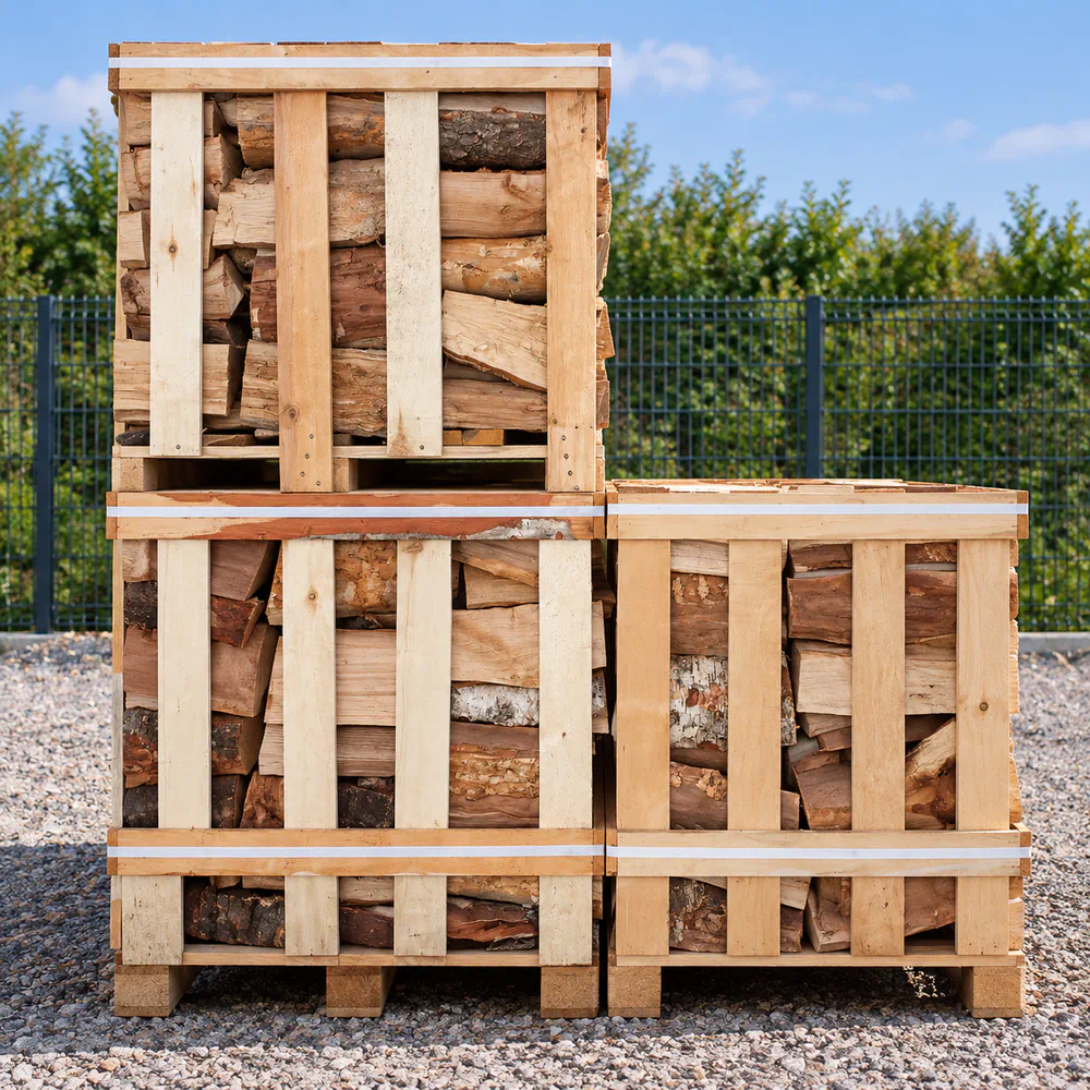 Kiln-Dried Firewood Logs – Crated