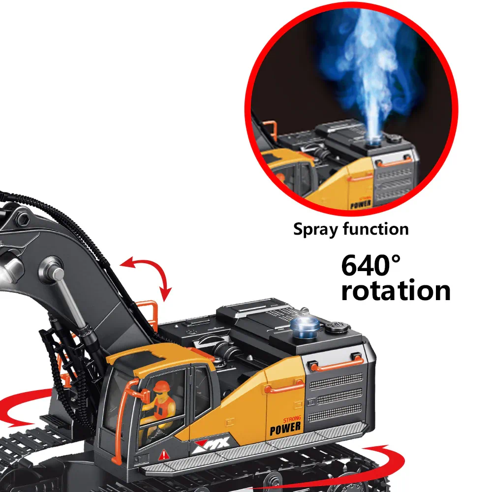 ZMX Engineering Excavator Toy with Remote Control - Image 4