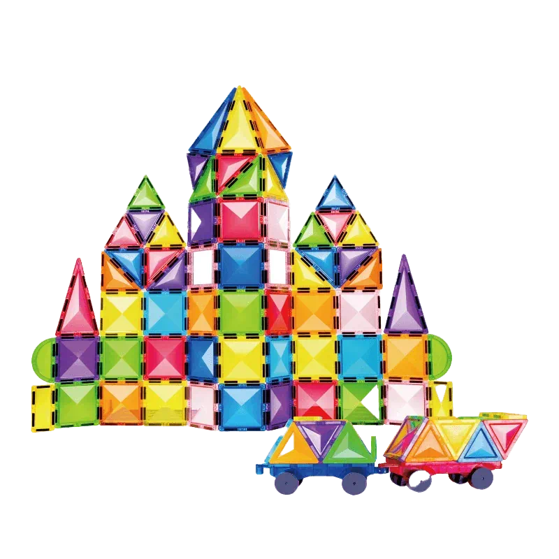 Leo & Friends Magnetic Tiles Puzzle – 100 PCS Building Set 3+ - Image 2