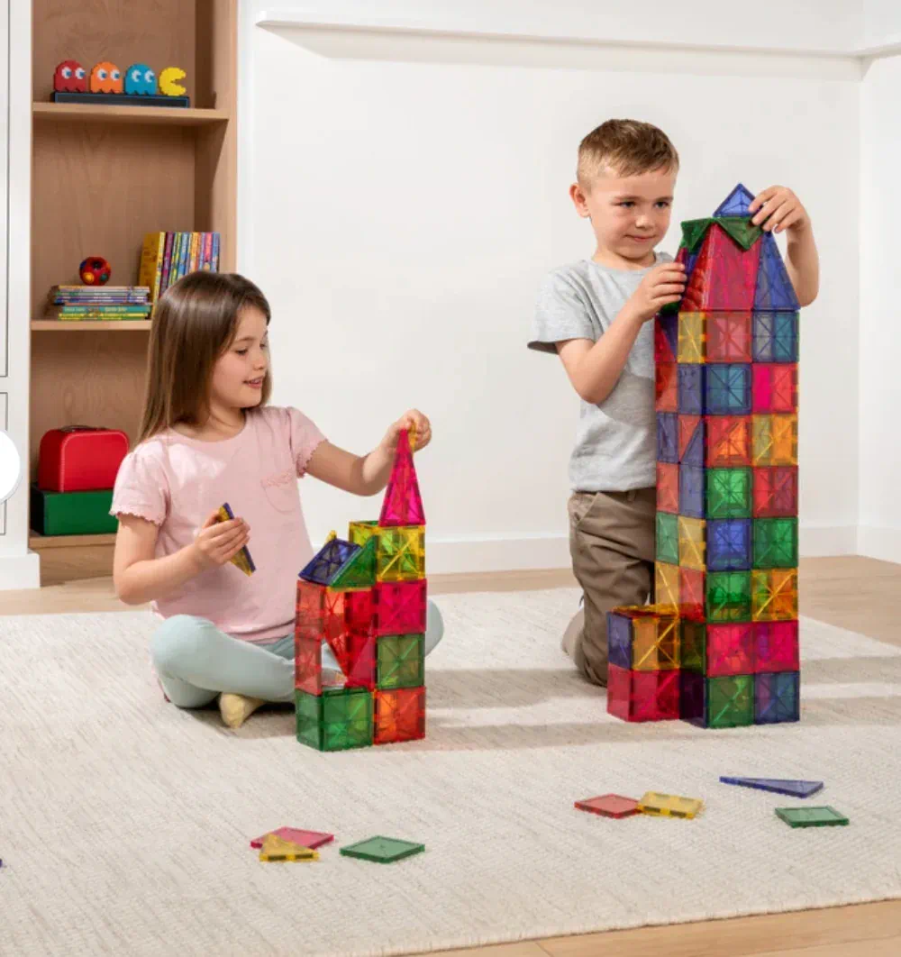 Leo & Friends Magnetic Tiles Puzzle – 100 PCS Building Set 3+ - Image 3