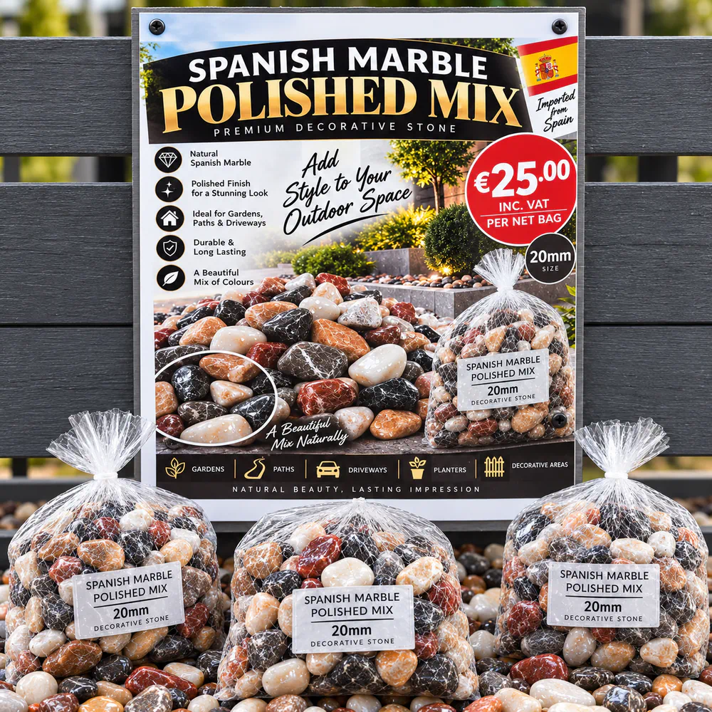 Spanish Marble Polished Mix 20mm