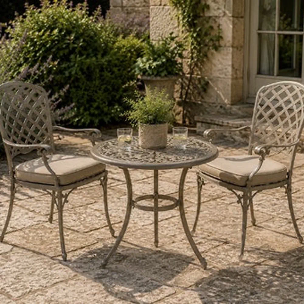 Verona 2 Seat Bistro Cast Aluminium Bistro Set